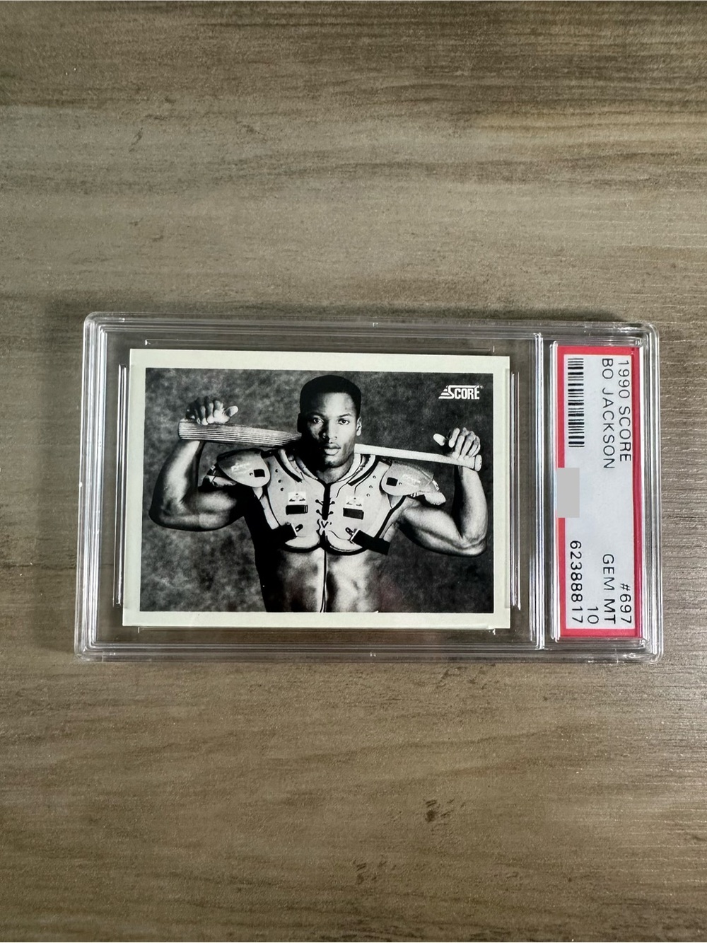 Bo Jackson Gem Mint 10 1990 Score #697 Iconic Novelty Football & Baseball Card